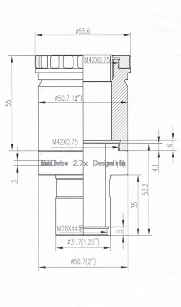 APM267x 2 67x APM Comacorr Barlow visual housing